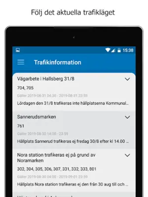 Länstrafiken Örebro android App screenshot 4